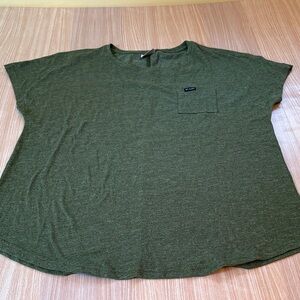 Columbia sportswear crew neck pocket tee green